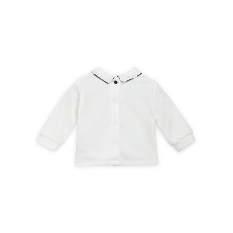 Boys Medium Natural Printed Smock with Legging image number 1